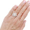 Bague 49 Bague marguerite diamants, platine. 58 Facettes 32928