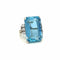 Bague 55 Bague Diamant Aigue-marine 58 Facettes