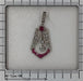 Pendentif Pendentif Art Déco diamant et rubis 58 Facettes 22119-0281