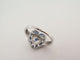 Bague 59 bague en or blanc coeur sertie saphirs baguette diamants 58 Facettes 257064