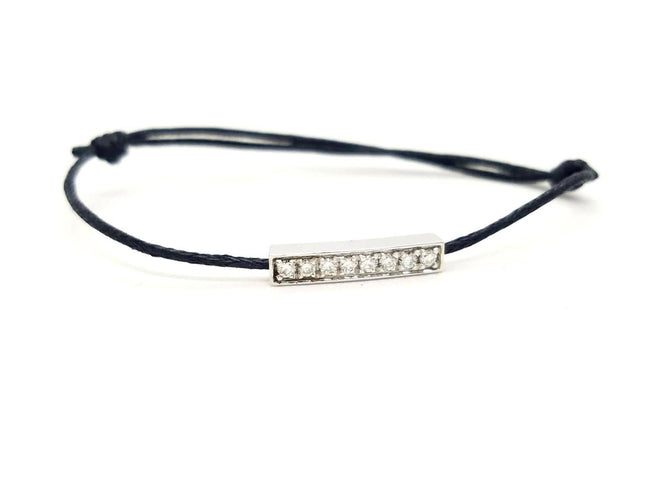 Bracelet Bracelet Cordon Or blanc Diamant 58 Facettes 578868RV