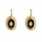 Boucles d'oreilles Dormeuses anciennes or onyx et perles fines 58 Facettes 21-678