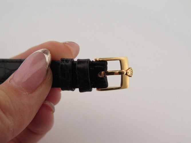 Montre vintage montre ROLEX oyster perpetual datejust or 18k diamants automatique 58 Facettes 257565