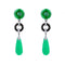 Boucles d'oreilles Boucles d'oreilles jades diamants agates 58 Facettes 22-197