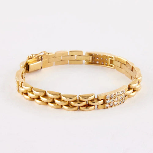 Bracelet Bracelet en or, diamants 58 Facettes