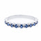 Bague 56 Bague Alliance Or blanc Saphir 58 Facettes 2309005CN