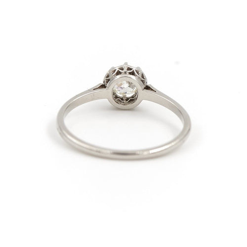 Bague 52 Bague Solitaire Or blanc Diamant 58 Facettes 1819794CN
