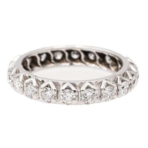 Bague 51 Bague Alliance Or blanc Diamant 58 Facettes 2284199CN