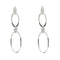 Boucles d'oreilles Boucles d'oreilles pendantes 2 ovales 58 Facettes 29414