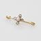 Broche Broche barrette perle fines et diamants taillés en rose 58 Facettes 22-341