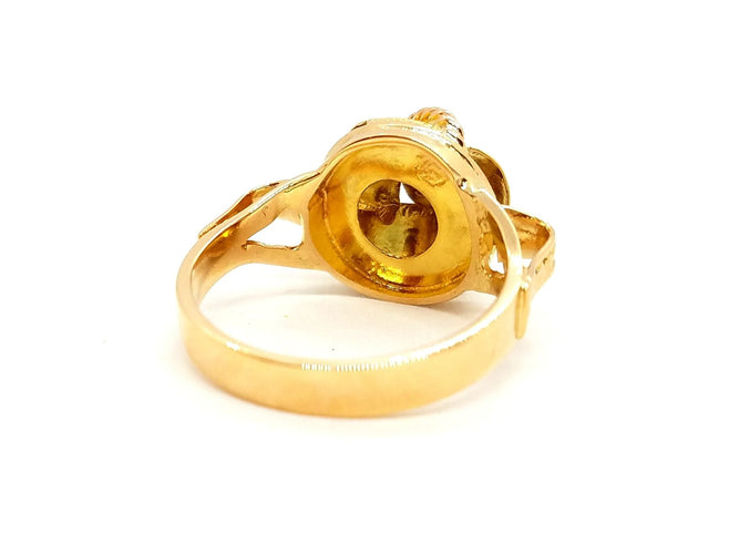 Bague 58 Bague Art déco Or rose Perle 58 Facettes 718108CN