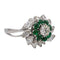 Bague 57 Bague Marguerite Or blanc Diamant 58 Facettes 2737235CN