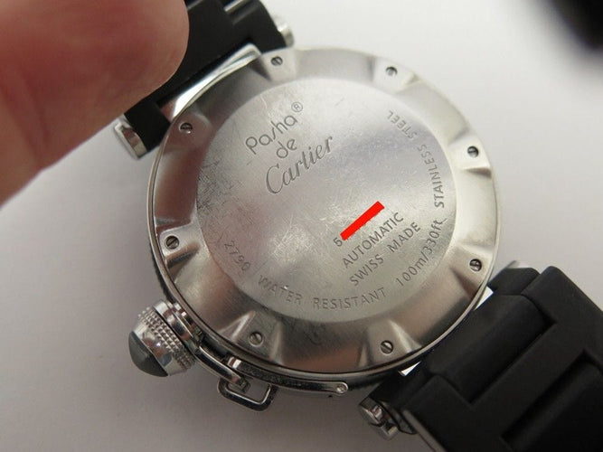 Montre montre CARTIER pasha seatimer 2790 automatique 40 mm en acier + kit 58 Facettes 245916