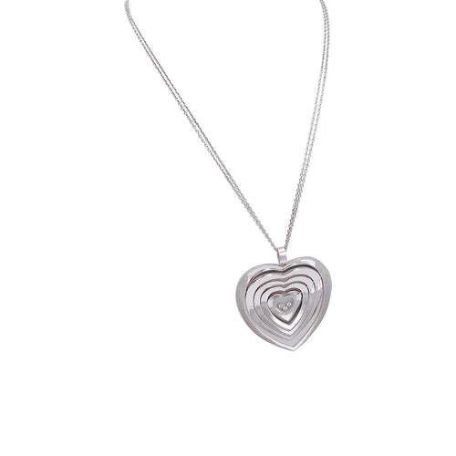 Collier Collier Chopard, "Very Chopard Coeur", or blanc, diamants. 58 Facettes 32238
