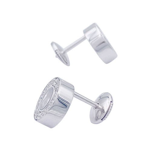 Boucles d'oreilles Boucles d'oreilles Chopard, "Happy Diamonds", or blanc, diamants. 58 Facettes 33016