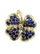 Broche Broche trèfles or jaune, saphirs et diamant 58 Facettes