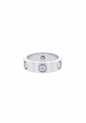Bague 51 Bague CARTIER Love 3 Diamants en Or Blanc 750/1000 58 Facettes 60916-55932