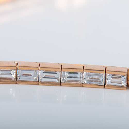 Bracelet Bracelet Ligne or rose Diamants 58 Facettes 340.175