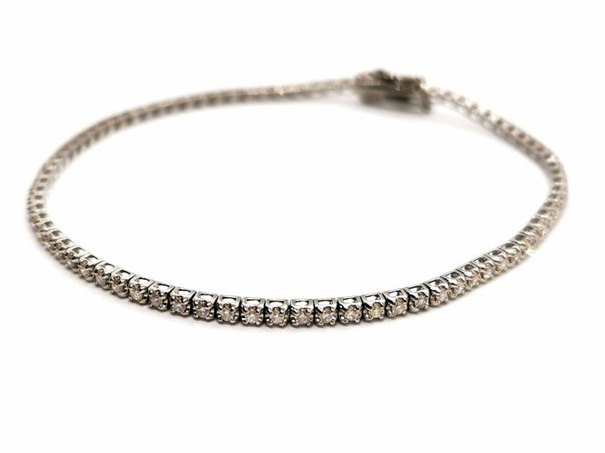 Bracelet Bracelet Ligne Or blanc Diamant 58 Facettes 1801633RV