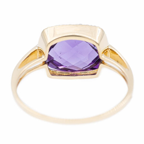 Bague 53 Bague Or jaune Améthyste 58 Facettes 2329103CN