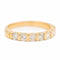 Bague 53 Bague demi alliance Or jaune Diamant 58 Facettes 2405914CN