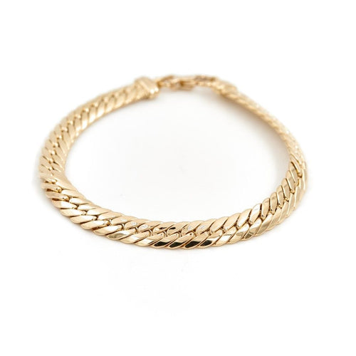 Bracelet Bracelet Maille anglaise Or jaune 58 Facettes 1639185CN
