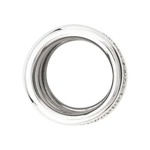 Bague 54 Bague Pomellato, "Tubolare", or blanc, diamants. 58 Facettes 31108