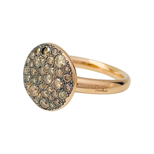Bague 52 Bague Pomellato, "Sabbia", or rose, diamants bruns. 58 Facettes 31529