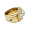 Bague 56 Bague Poiray, "Fidji", or jaune, perle et diamants. 58 Facettes 31912
