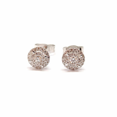 Boucles d'oreilles Boucles d'oreilles or blanc diamants 58 Facettes