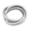 Bague 52 Bague Cartier, "Trinity", en or blanc et diamants. 58 Facettes 32405