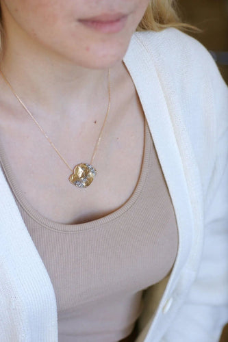 Collier Collier médaille en or jaune, diamant 58 Facettes