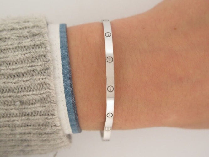 Bracelet bracelet CARTIER love pm 15 cm or blanc 18k 58 Facettes 257580