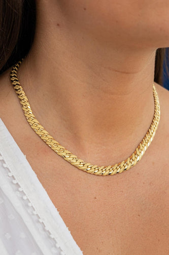 Collier Caplain Saint André Collier Maille anglaise Or jaune Saphir 58 Facettes 2216830CN