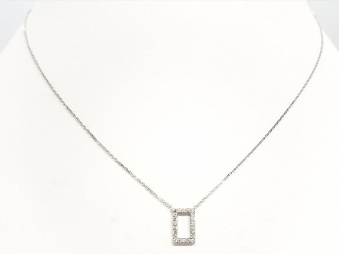 Collier Collier Or blanc Diamant 58 Facettes 579201RV