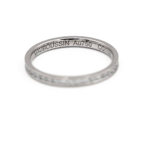 Bague 53 Mauboussin Bague Alliance Or blanc Diamant 58 Facettes 1783262CN