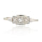 Bague 52 Fine bague Art Déco diamants 58 Facettes CV81