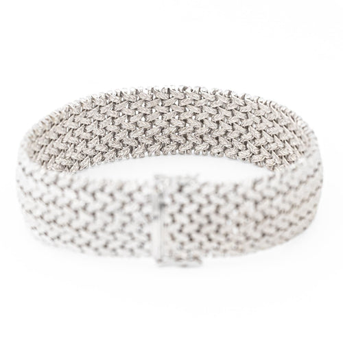 Bracelet Bracelet Maille polonaise Or blanc 58 Facettes 2277586CN