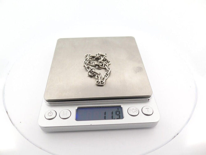 Bracelet vintage bracelet HERMES chaine d'ancre mini de percin en argent 925 58 Facettes 256618