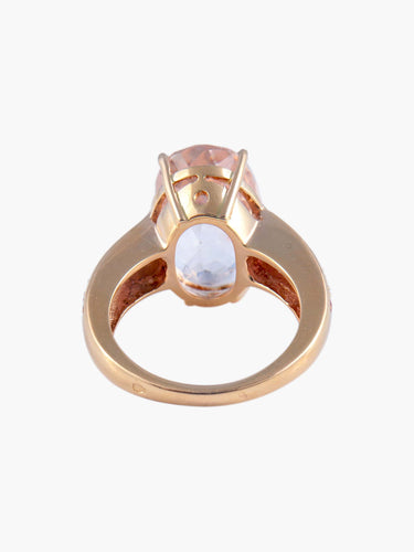 Bague 52 Bague Morganite Saphirs roses 58 Facettes
