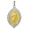 Pendentif Médaille Belle Epoque 2 ors Diamants 58 Facettes 23191-0414