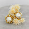 Boucles d'oreilles Boucles d'oreilles or jaune perles et diamants 58 Facettes 16000