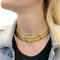 Collier Collier Bulgari vintage, "Tubogas", or jaune. 58 Facettes 32914