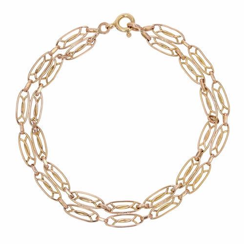 Bracelet Bracelet or double rang ancien 58 Facettes 23-015