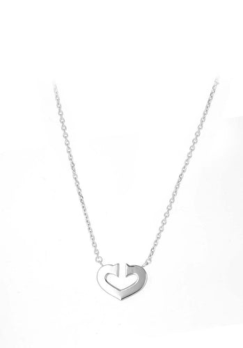 Collier Collier CARTIER Symboles Coeur en Or Blanc 750/1000 58 Facettes 61927-57813