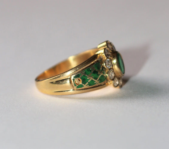 Bague KORLOFF bague marguerite émeraude 58 Facettes