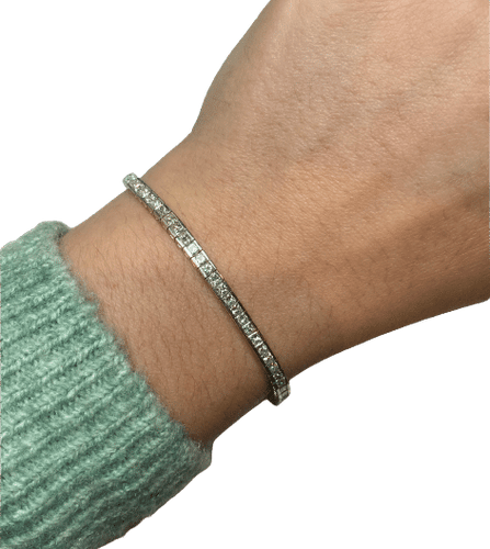Bracelet Bracelet tennis rivière de 76 diamants 58 Facettes