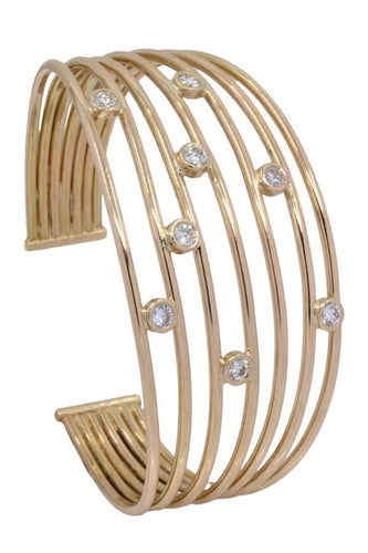 Bracelet BRACELET JONC OUVERT DIAMANTS 58 Facettes 053611