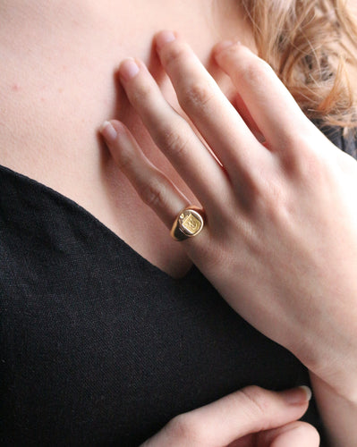 Bague Bague Chevalière Armoriée 58 Facettes 433