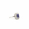 Bague 55 Bague en or blanc 18 carats , tanzanite et diamants baguettes 58 Facettes